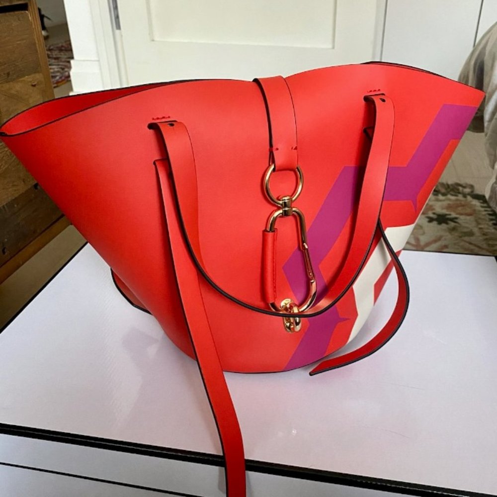 Brand New Zac Posen Digital Print Belay Tote